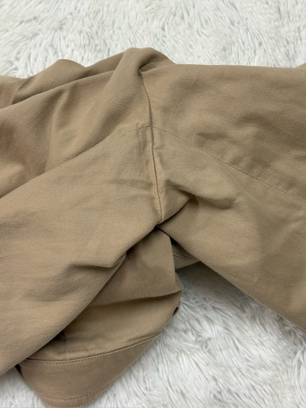 Vince Beige/Tan Waistband Detail Pants - Picture 7 of 9